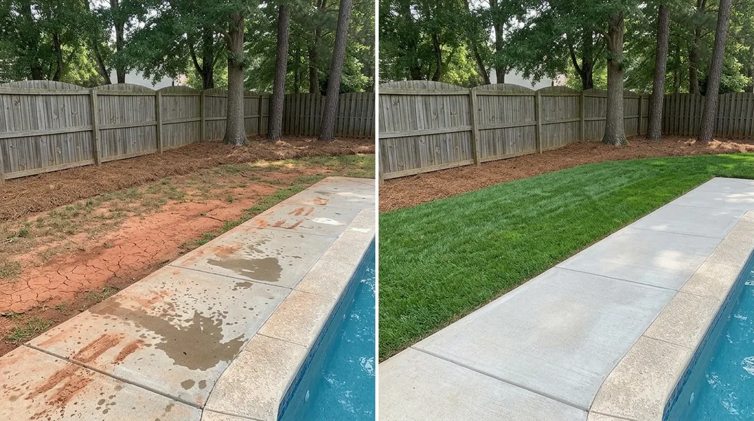 Result artificial grass installation in Charlotte - Charlotte Turf Installation