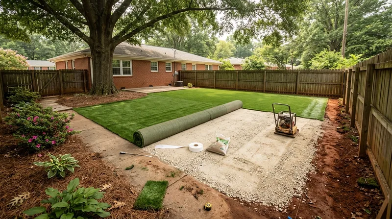 Residential Artificial Grass Installation Charlotte